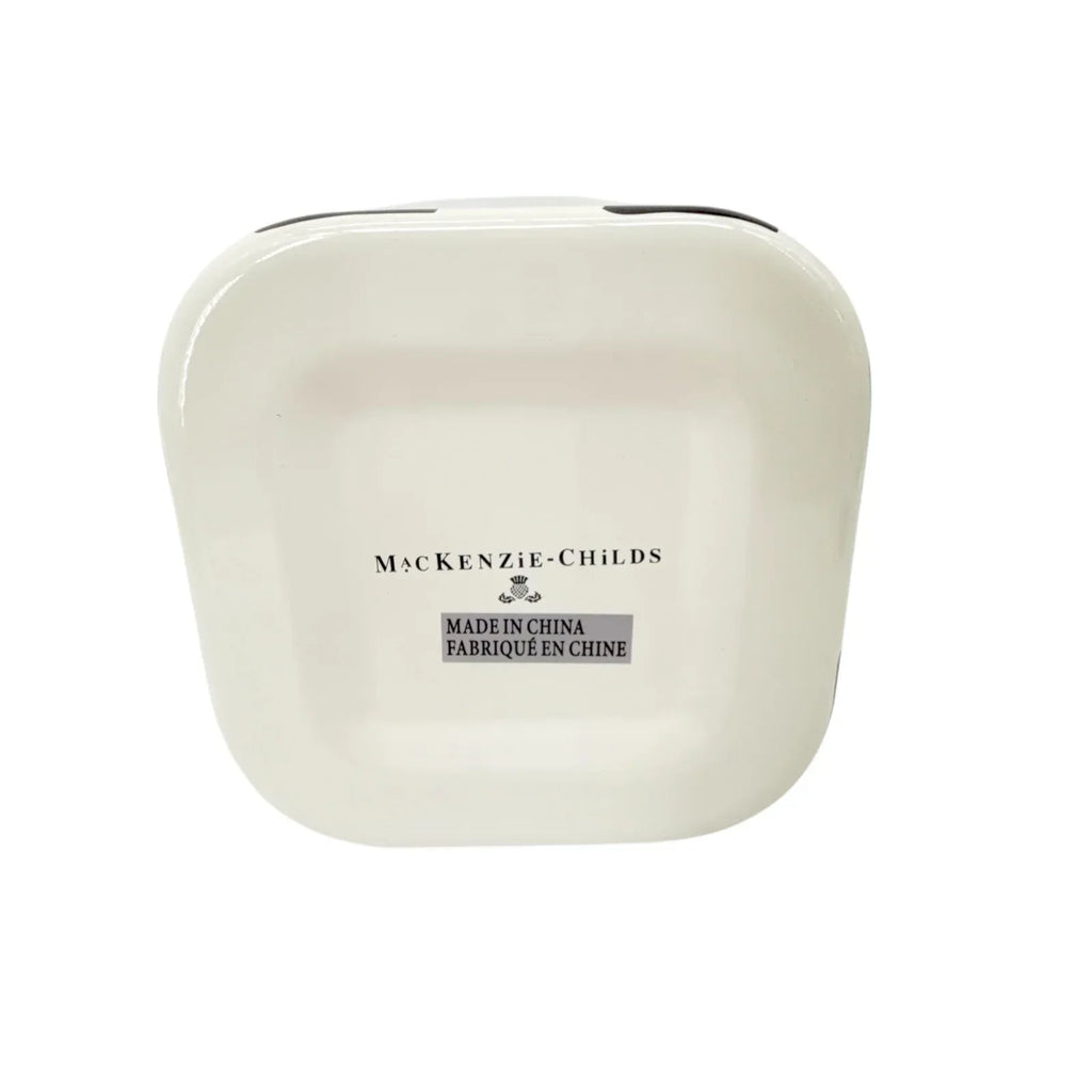 MACKENZIE-CHILDS Courtly Check Enamel Deep Squarage Bowl || Medium - flyKAMP