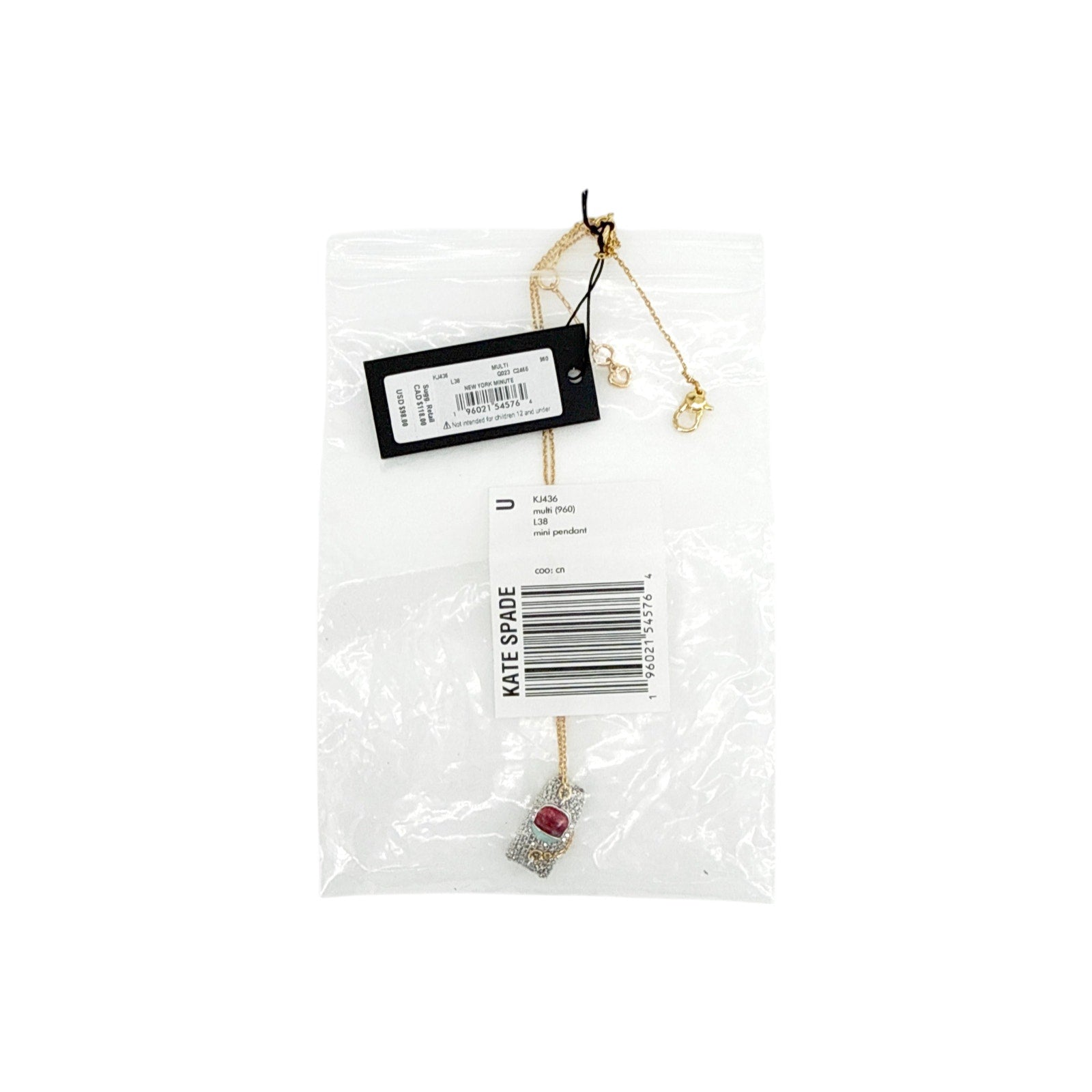 KATE SPADE New York New York Minute Mini Pendant Kate Spade New York