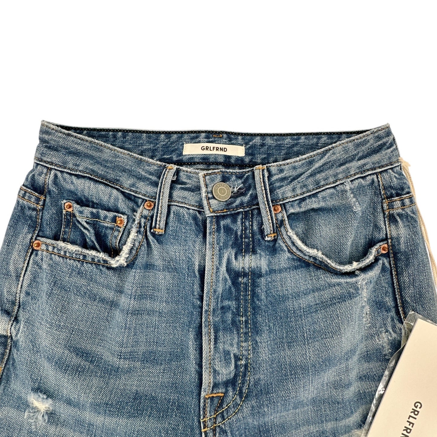 GRLFRND Carla Super High-Rise Bell Jeans 24