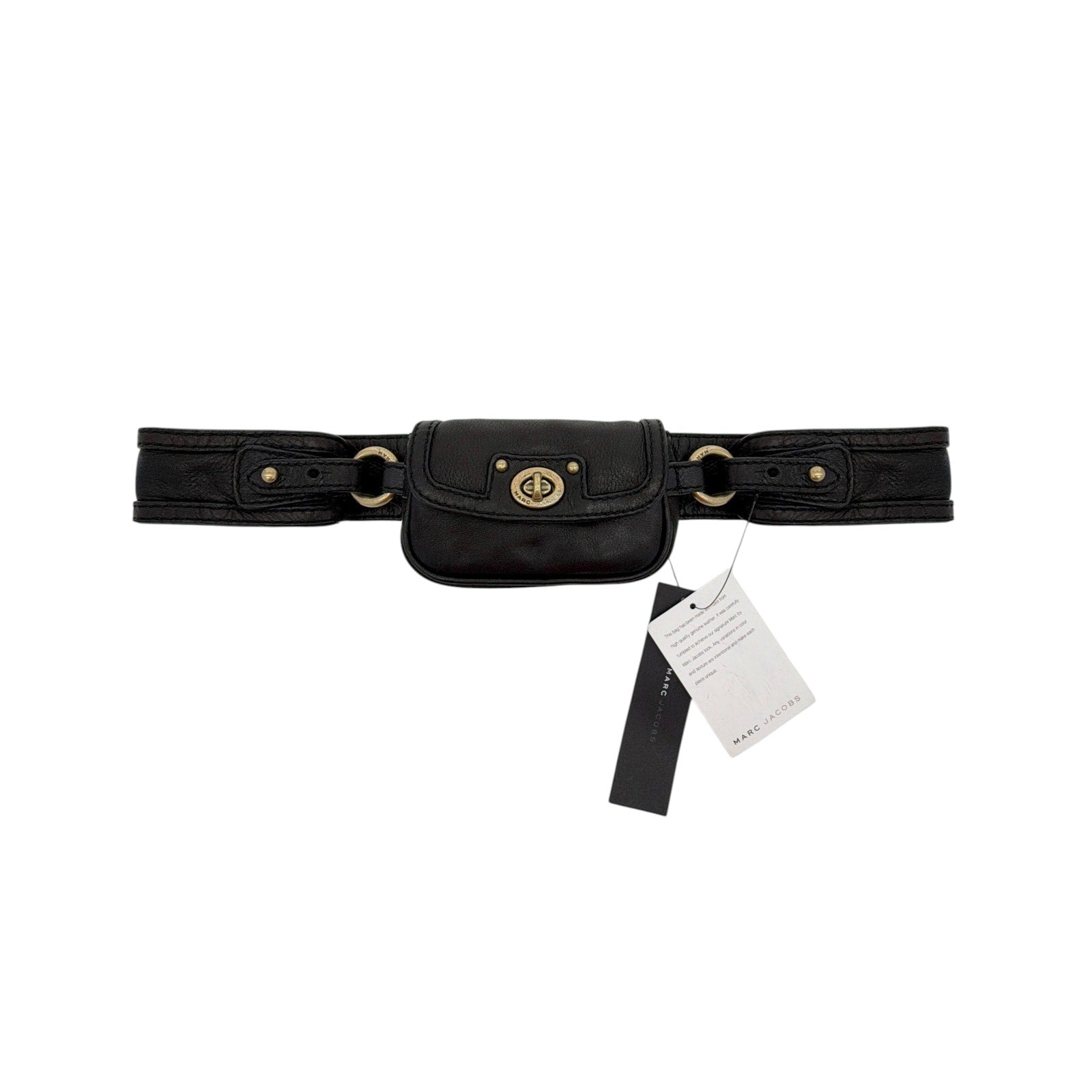 MARC JACOBS Leather Belt Bag in Black Marc Jacobs