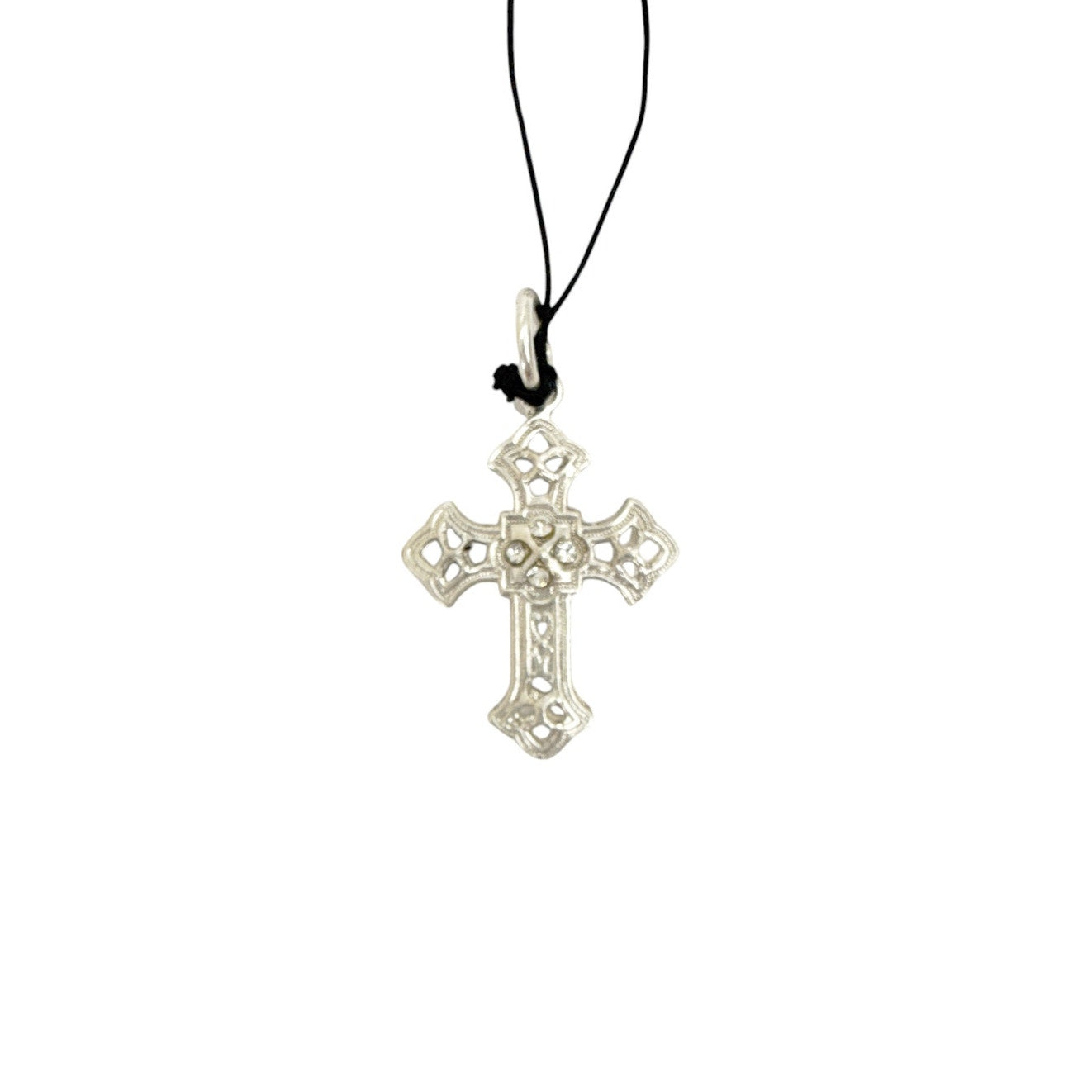 VIRGINS SAINTS & ANGELS VSA Basilica Cross Charm in Silver