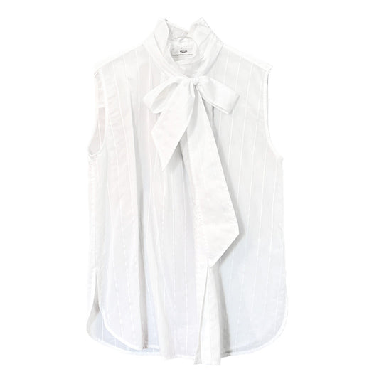EDITION10 by MO&Co. Sleeveless Tie Neck Blouse S