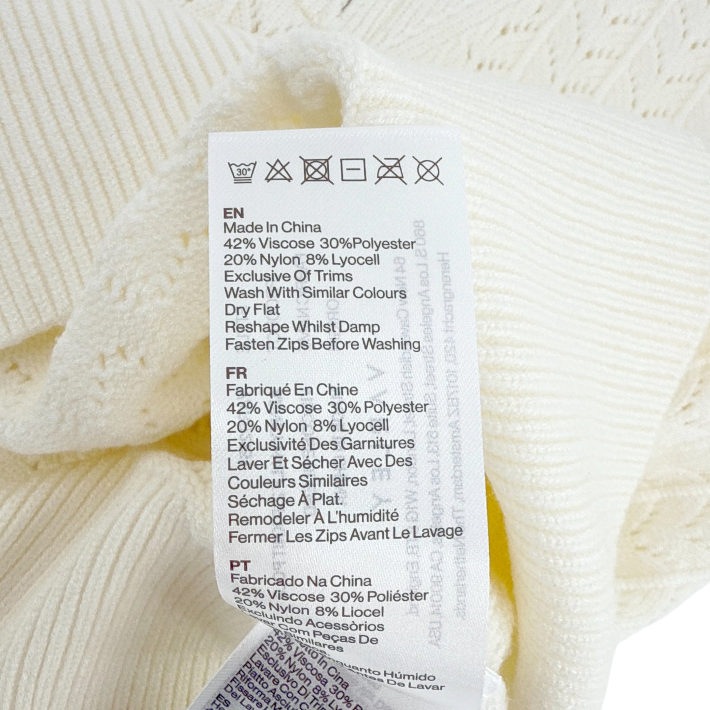 VARLEY Arney Half-Zip Polo Sweater in Egret S