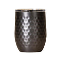 SIC Seriously Ice Cold Stemless 16 oz. Wine Tumbler in Hammered Gunmetal - flyKAMP