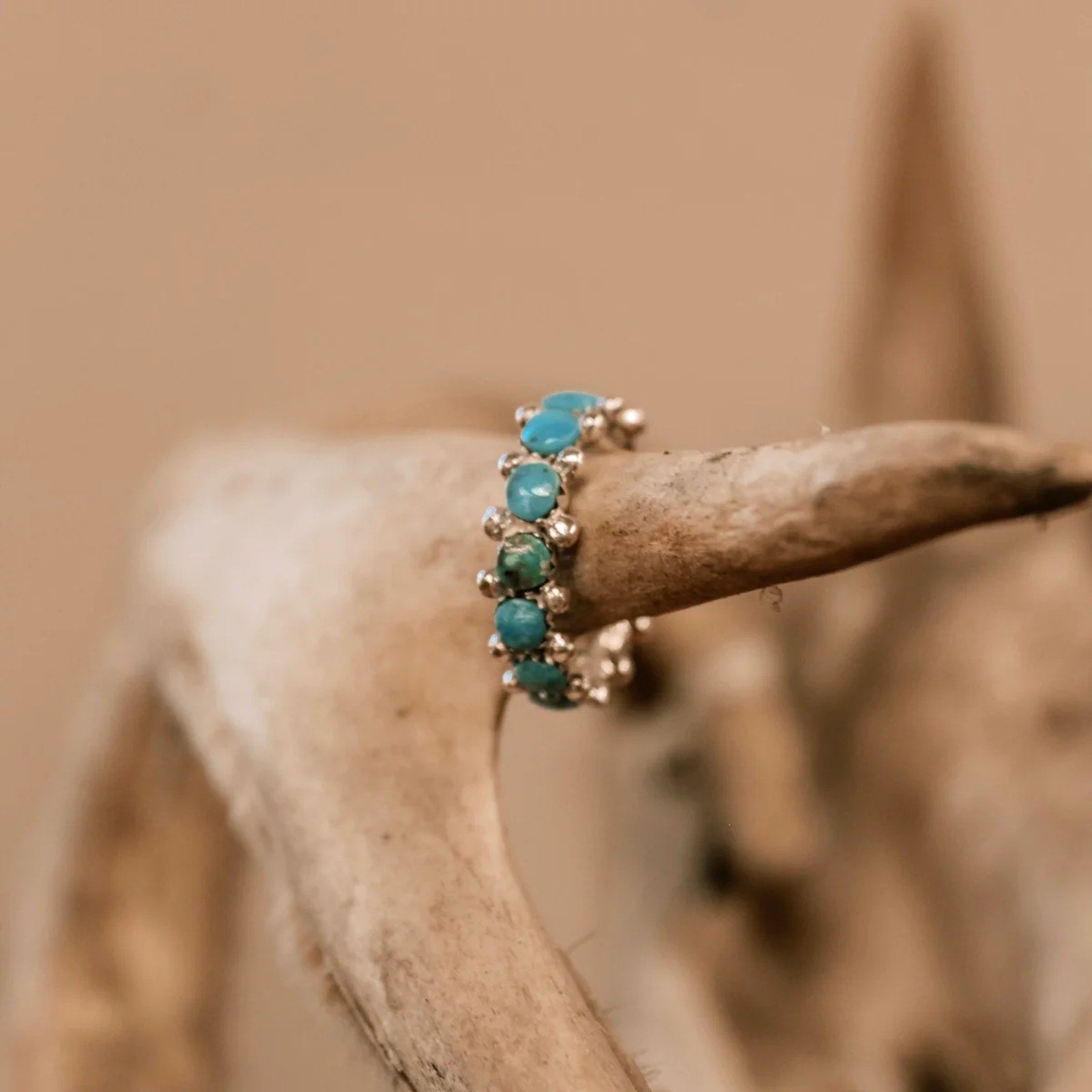 TURQUOISE TUESDAY Wild Romance Eternity Ring Turquoise & Silver 6 Turquoise Tuesday