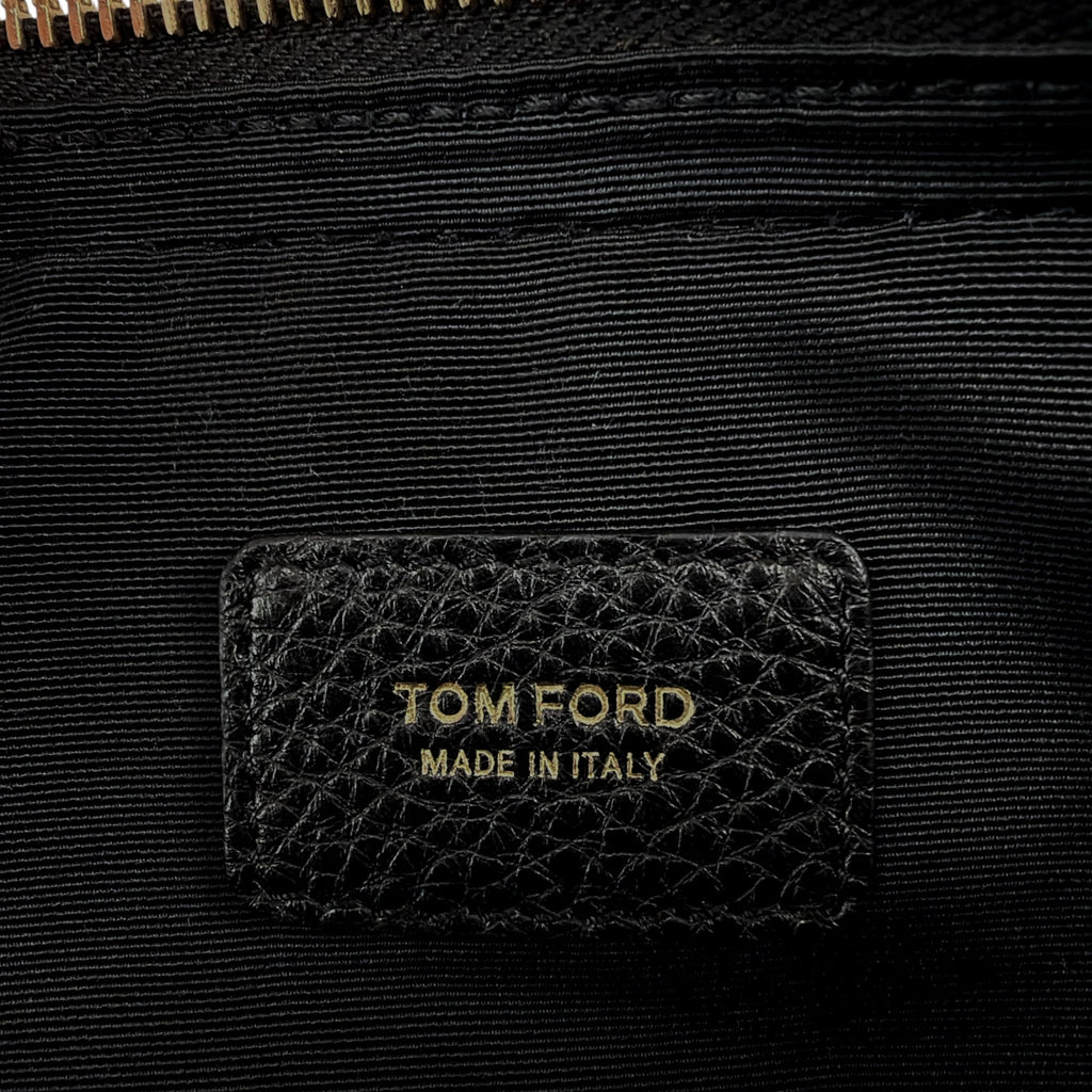 TOM FORD Medium Leather Cosmetics Case in Black Tom Ford