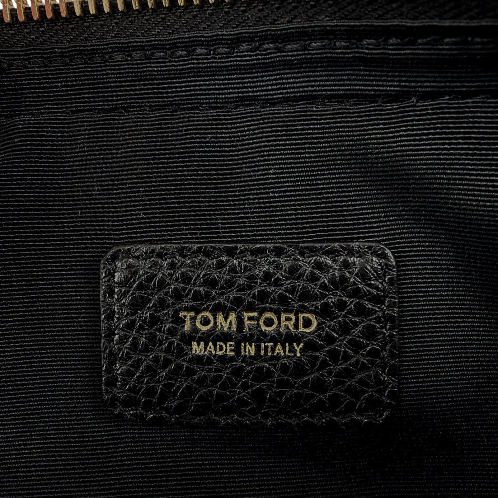 TOM FORD Medium Leather Cosmetics Case in Black Tom Ford