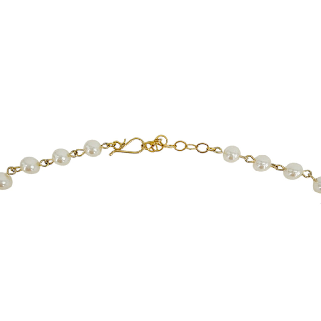 VIRGINS SAINTS & ANGELS VSA Wrap 6mm Pearl Cream & Gold Virgins Saints & Angels