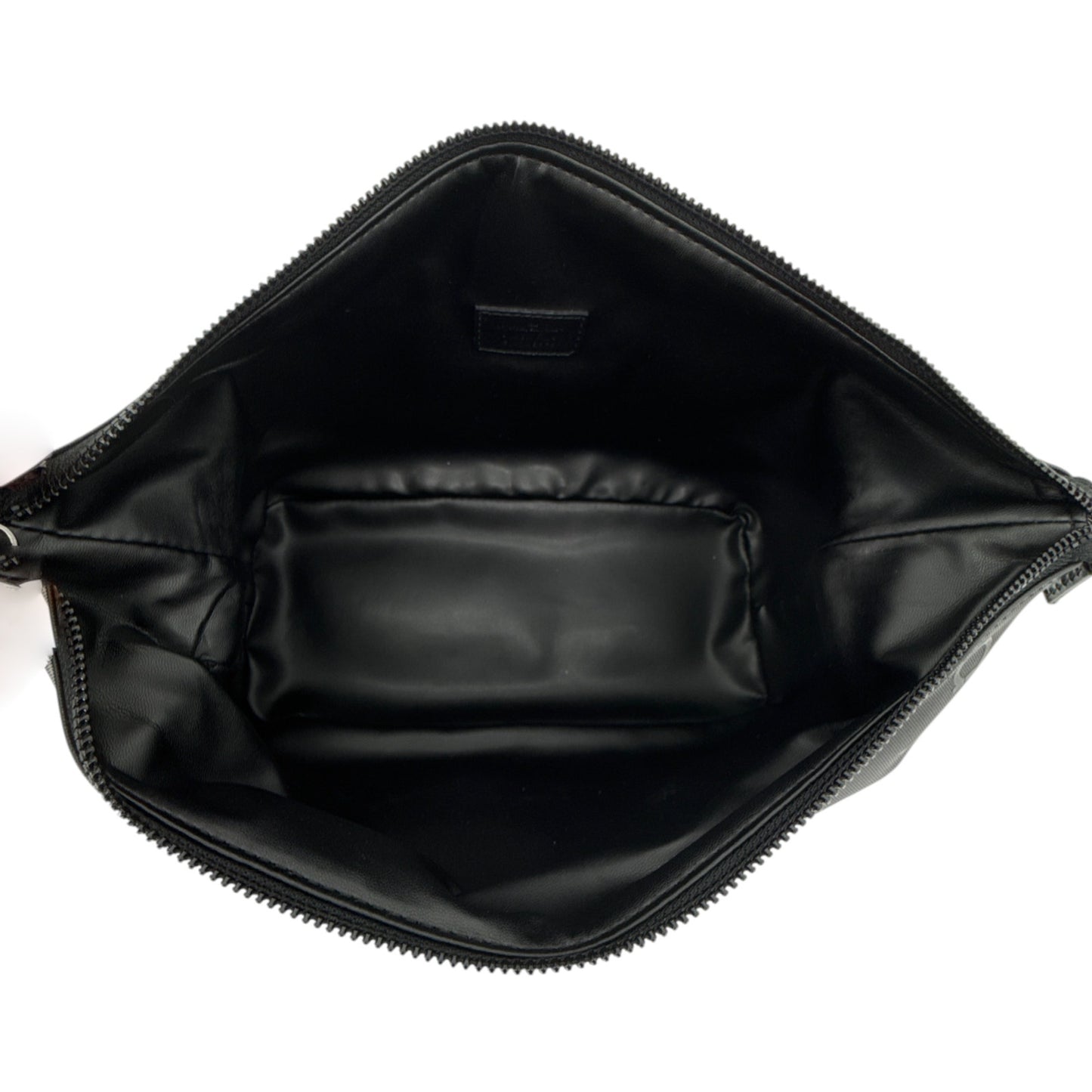 SALVATORE FERRAGAMO Gancini Embossed Toiletry Dopp Kit Bag in Black