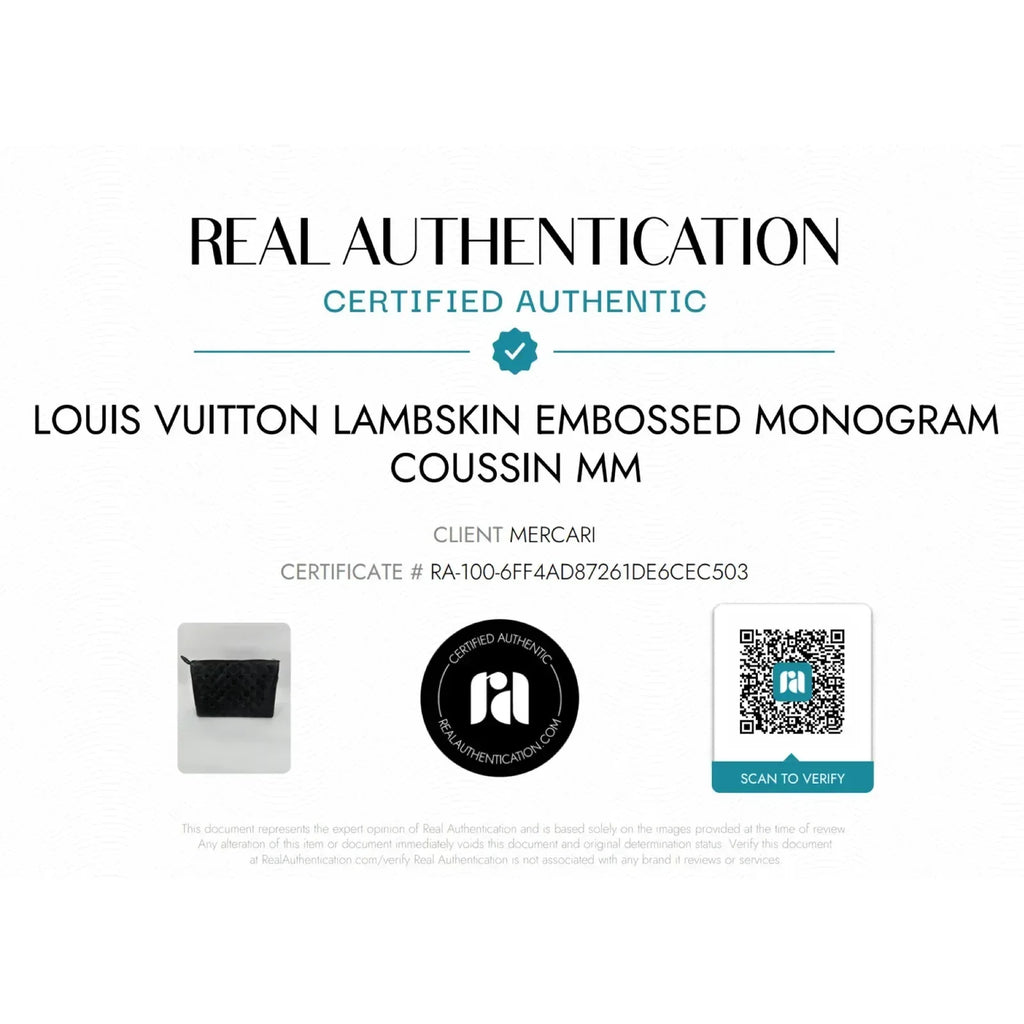 LOUIS VUITTON Lambskin Embossed Monogram Coussin MM - flyKAMP