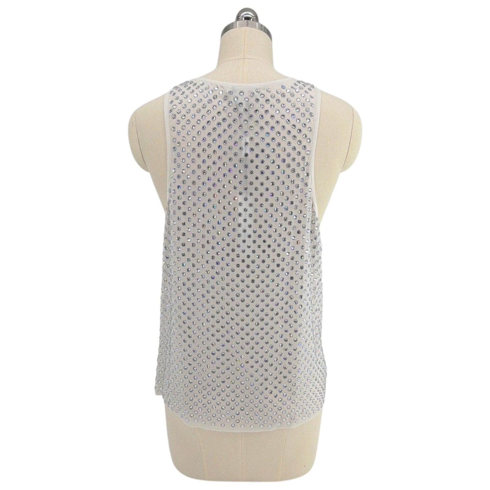 MARC JACOBS Rhinestone Embellished Tank Top S Marc Jacobs