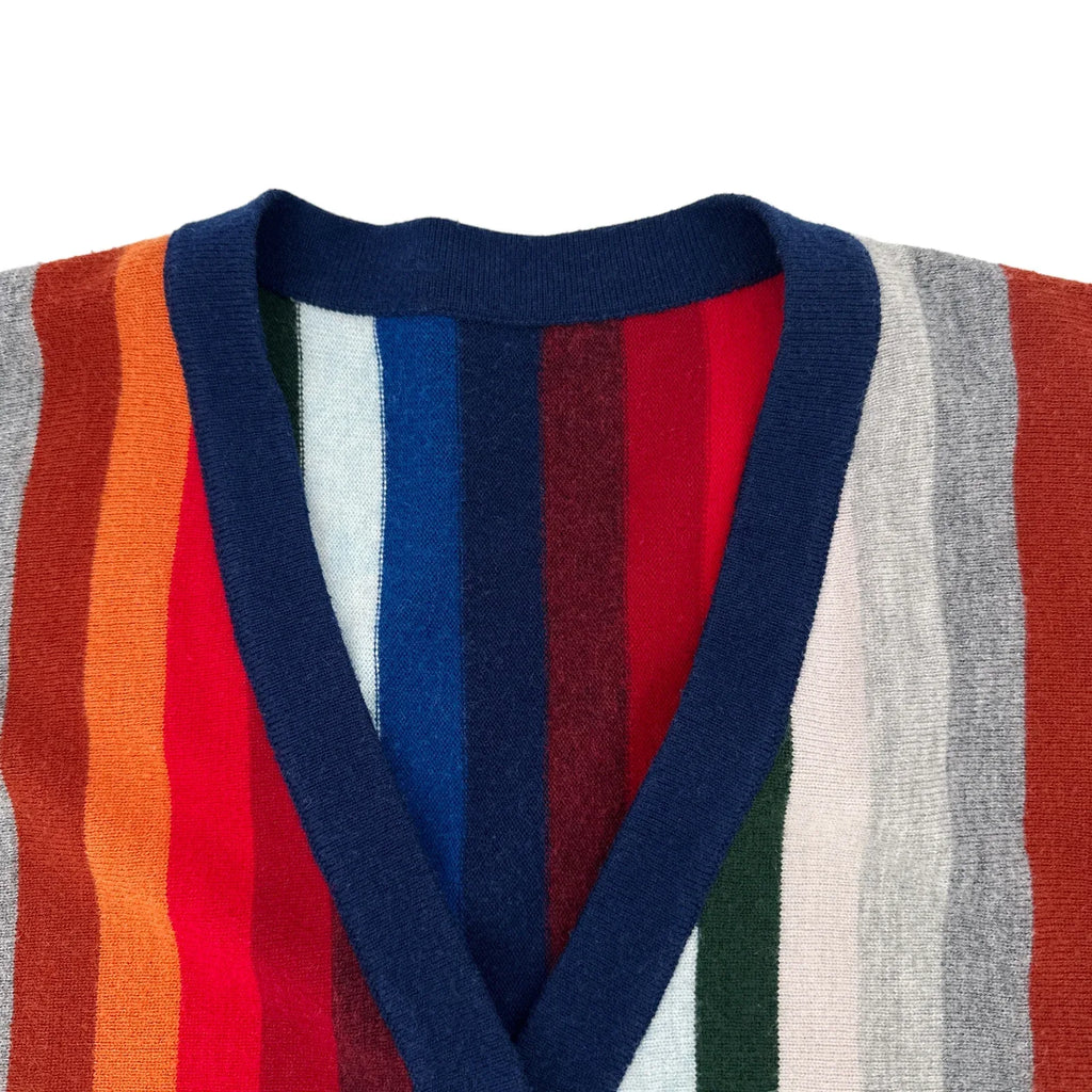 The GREAT. The Co Ed Cardigan Multi Stripe 0|XS - flyKAMP