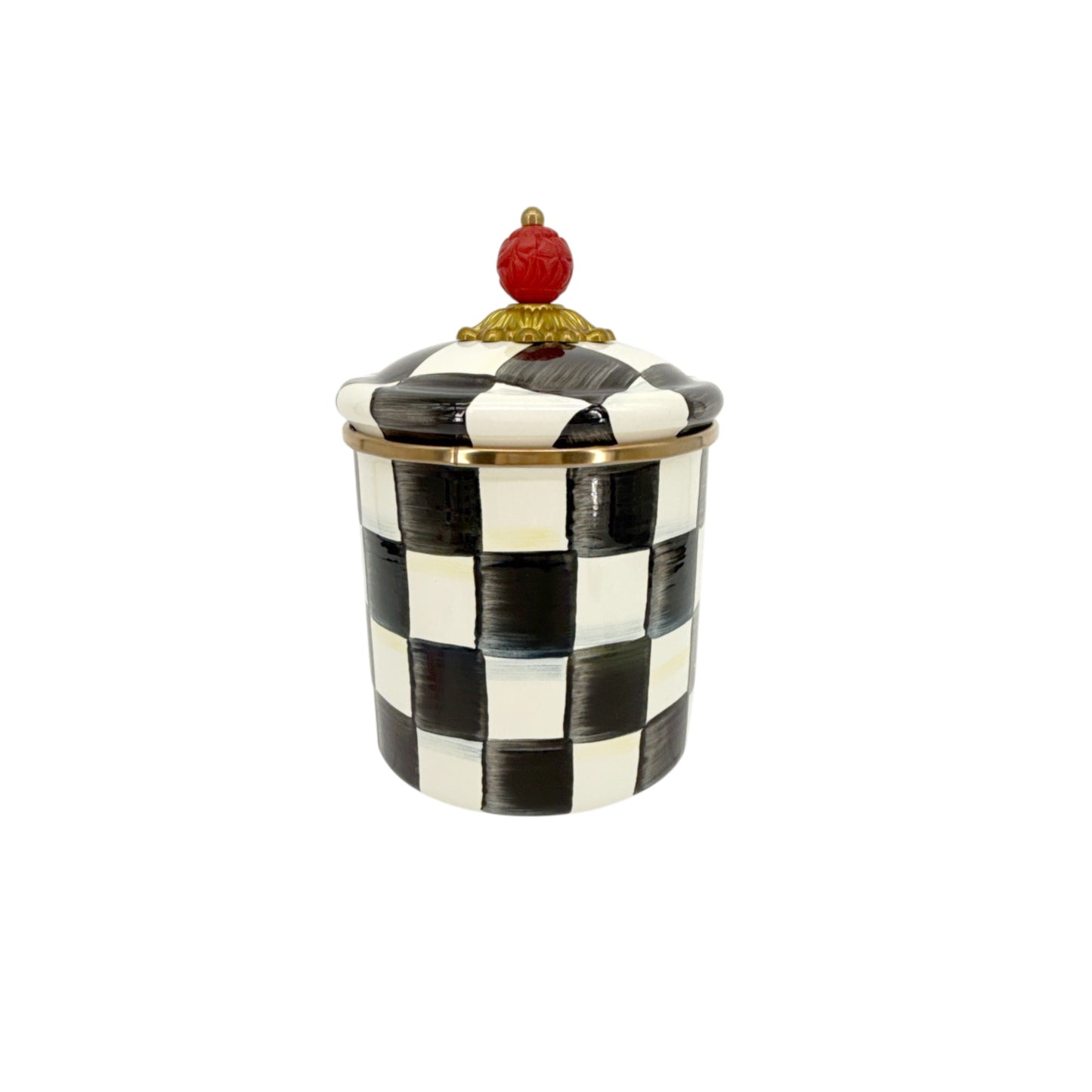 MACKENZIE-CHILDS Courtly Check Canister Small