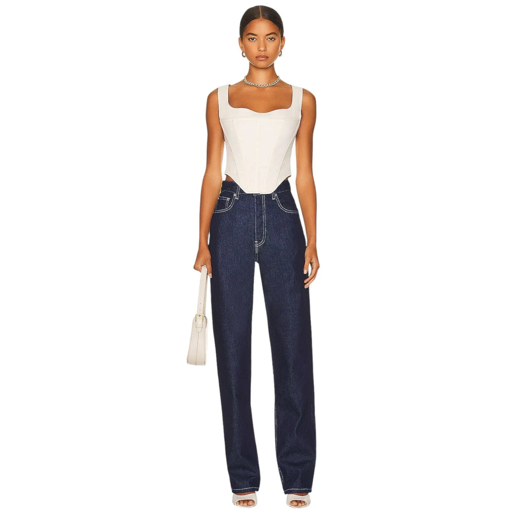 EB DENIM High Rise Straight in Midnight 24 - flyKAMP