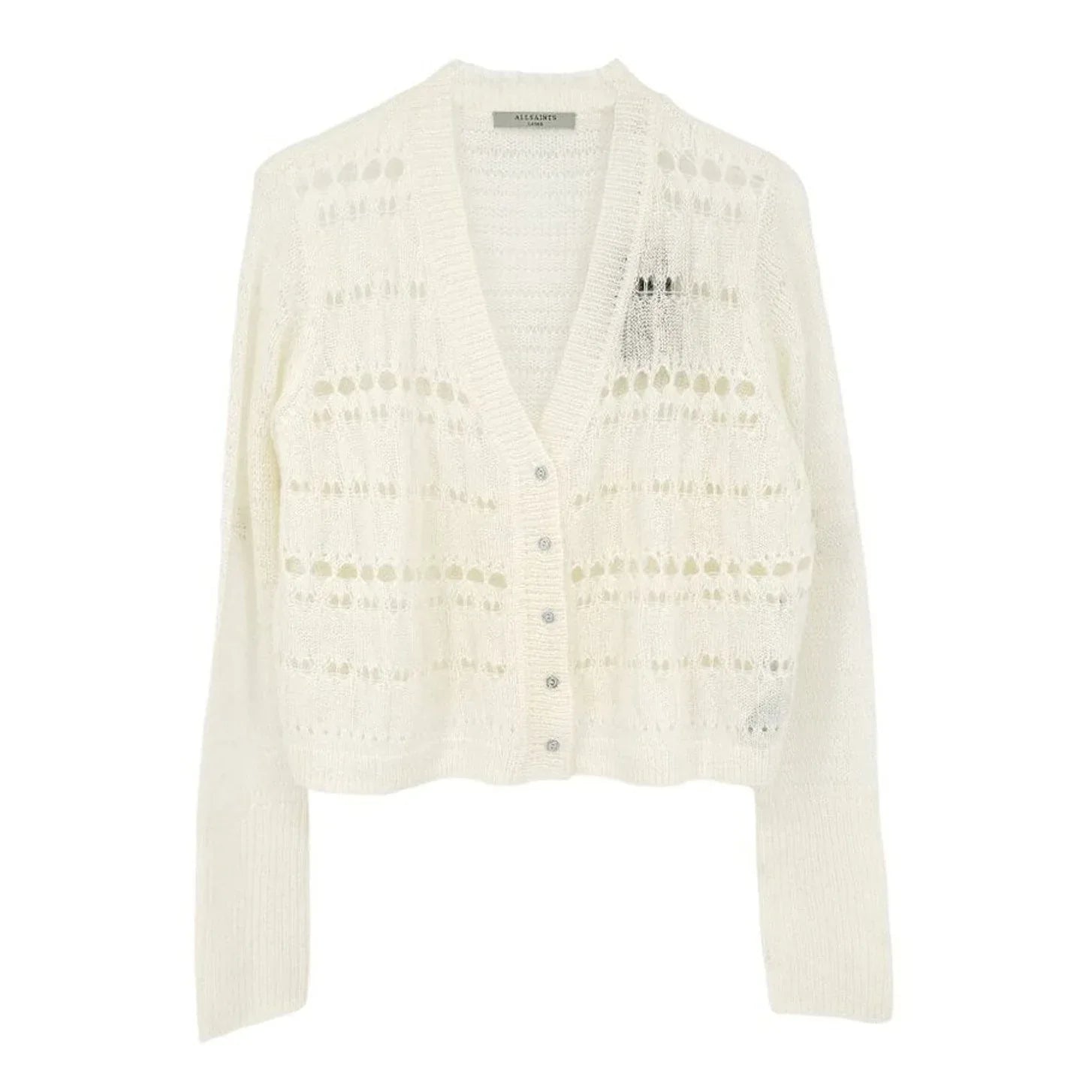 ALLSAINTS Cole Open Knit Cropped Cardigan L - flyKAMP