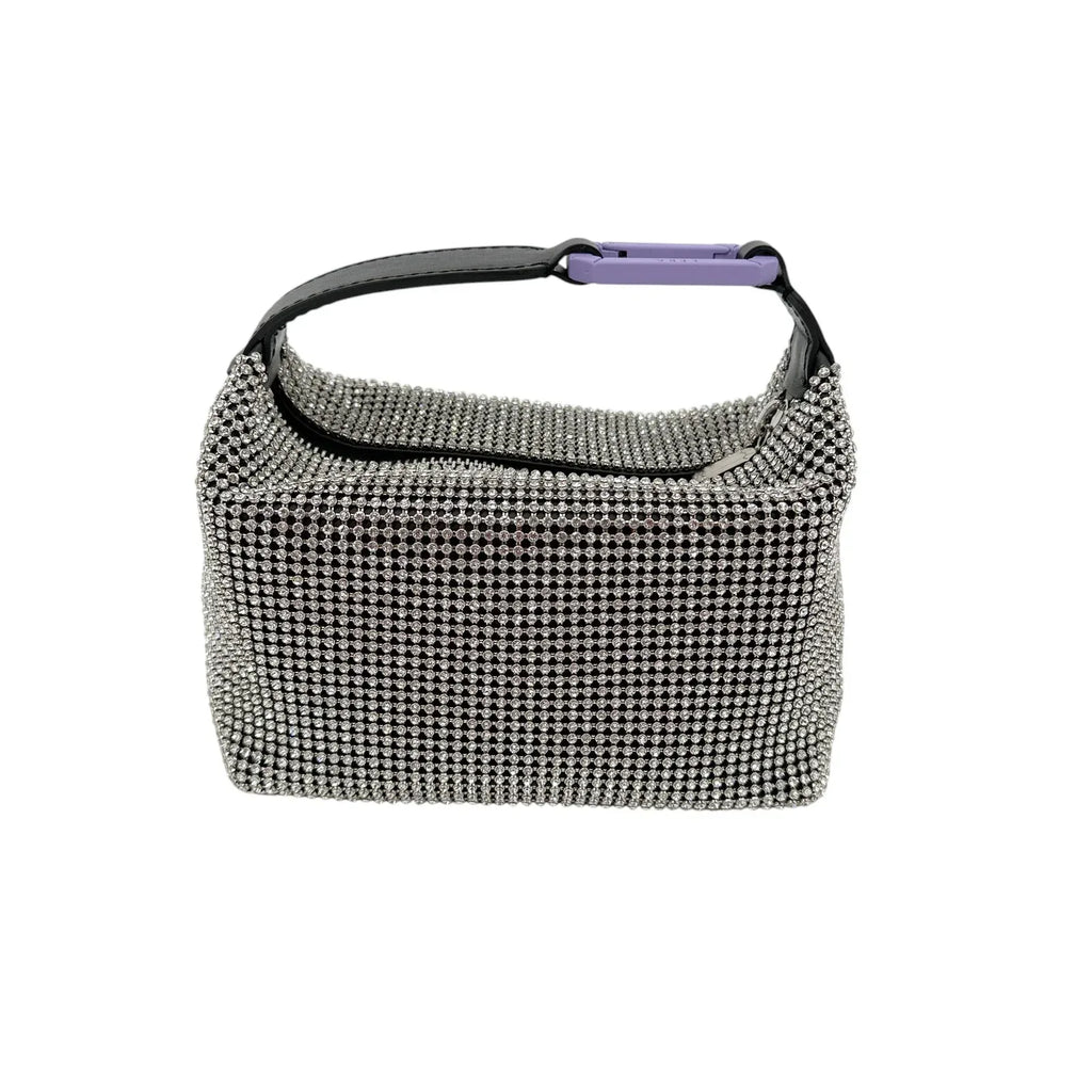 EERA Moon Bag Crystal Mesh with Lilac Snap Hook - flyKAMP