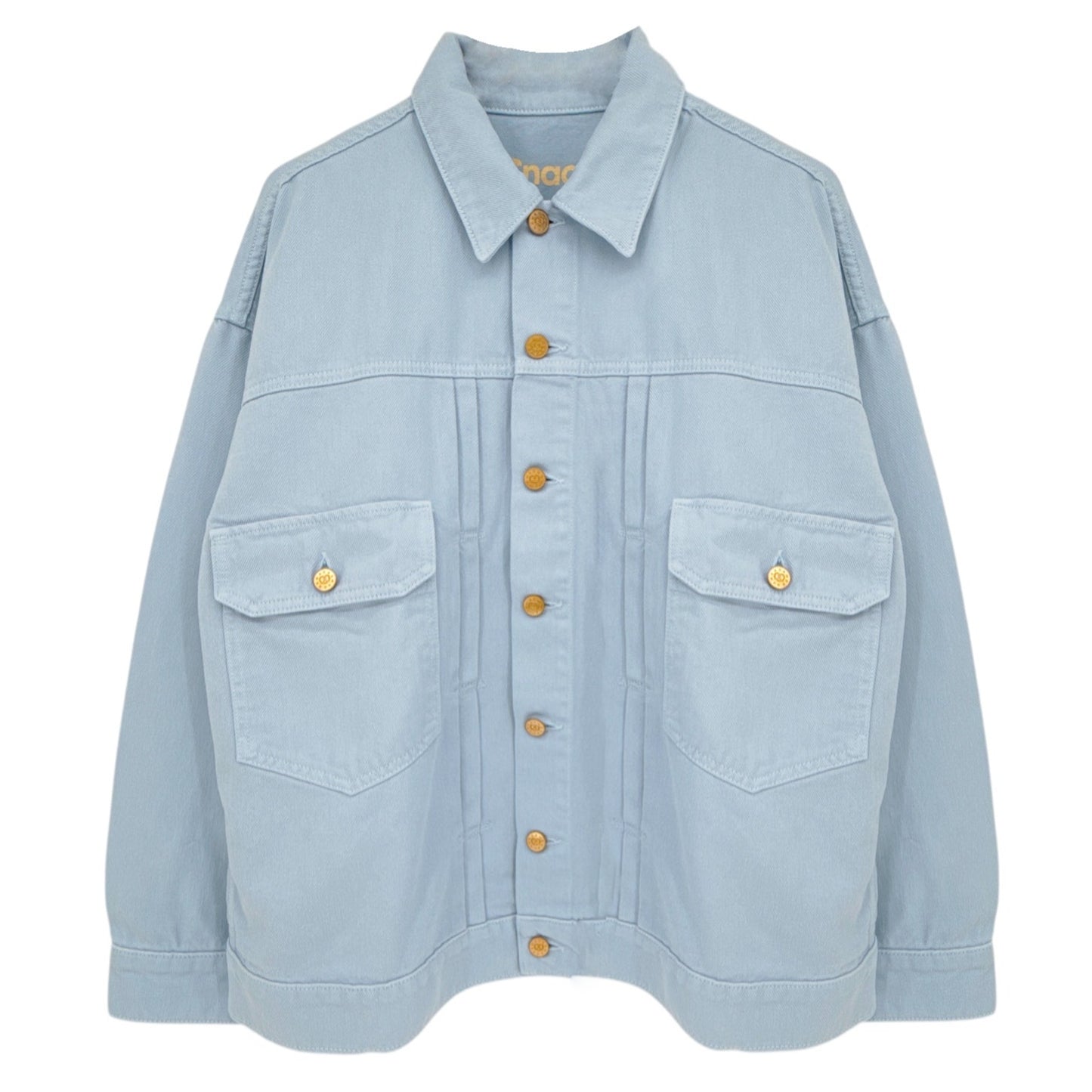 MOTHER Denim SNACKS! The Big Bite Jacket in Blue Barrymore XS