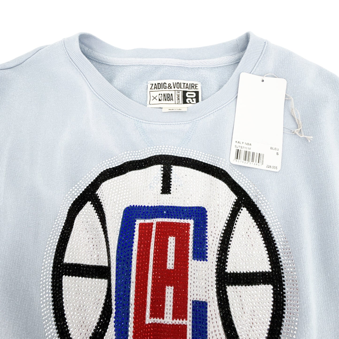 ZADIG & VOLTAIRE Kaly NBA LA Clippers Sweatshirt in Bleu S