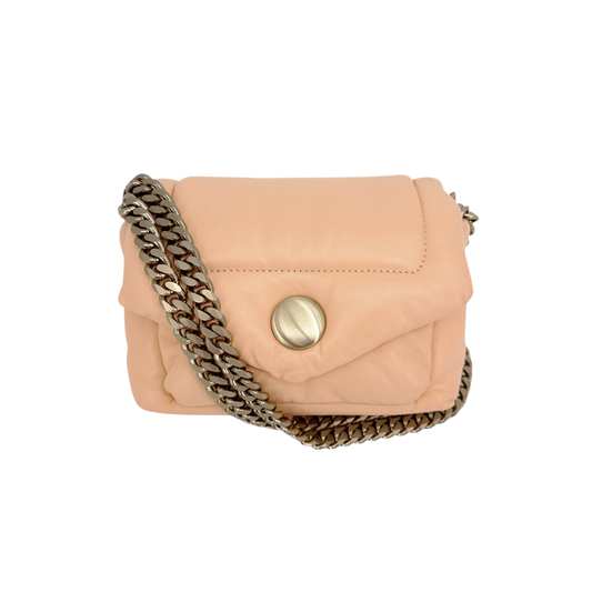 PROENZA SCHOULER Lambskin PS Harris Small Shoulder Bag Peach