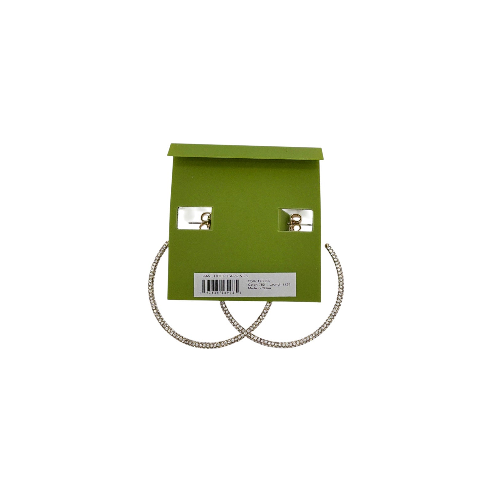 TORY BURCH Pavé Hoop Earrings Tory Burch