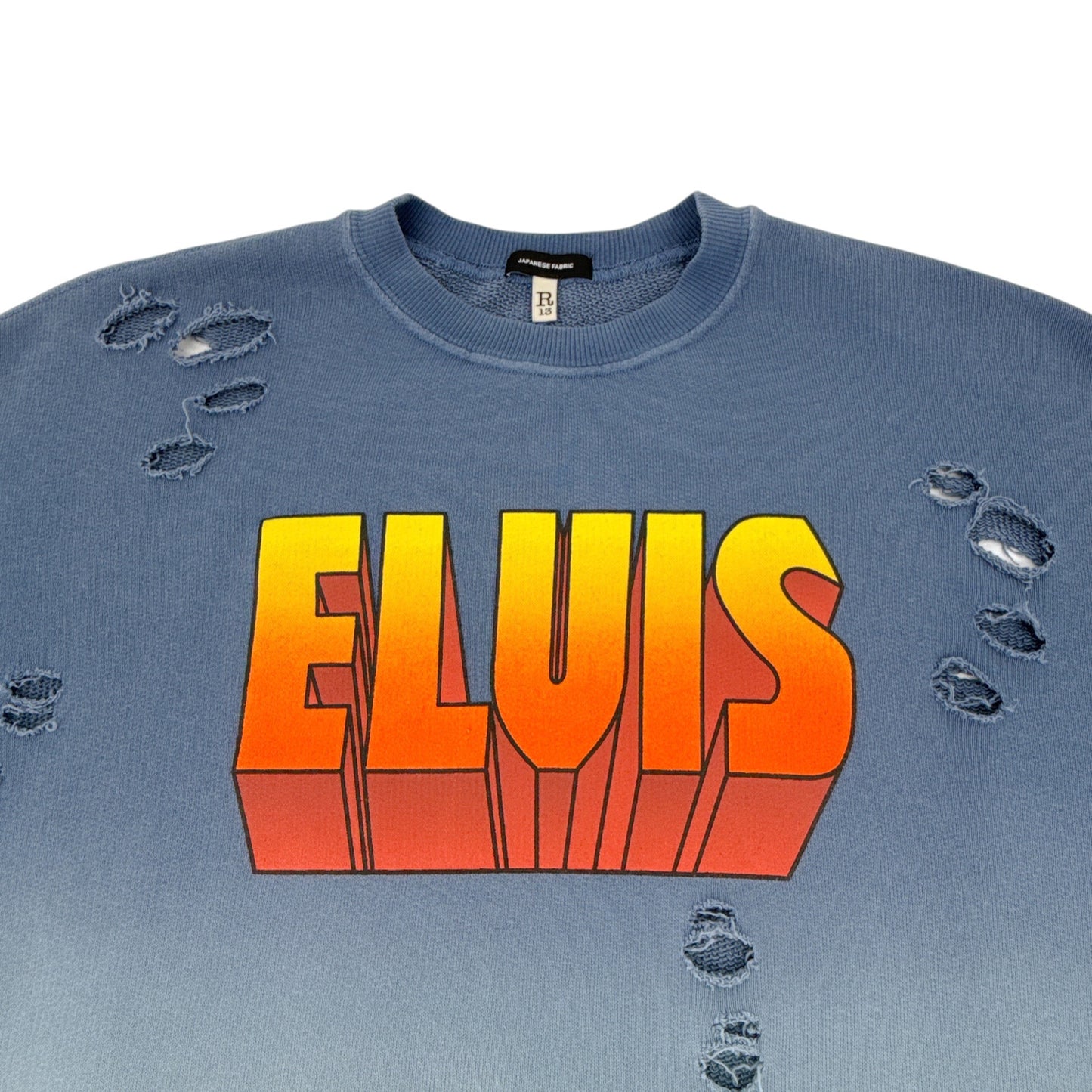 R13 Oversized Elvis Crewneck Sweatshirt XXS