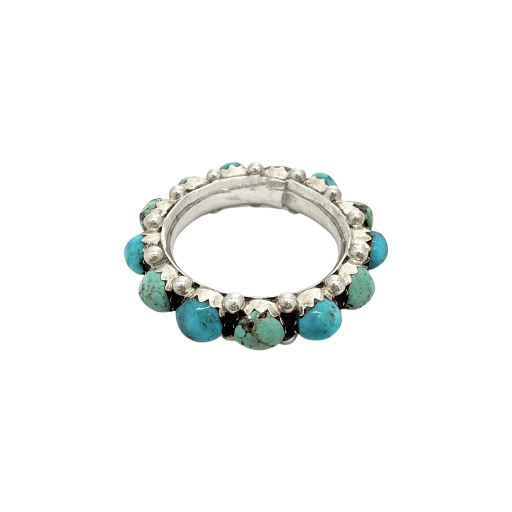 TURQUOISE TUESDAY Wild Romance Eternity Ring Turquoise & Silver 6 Turquoise Tuesday