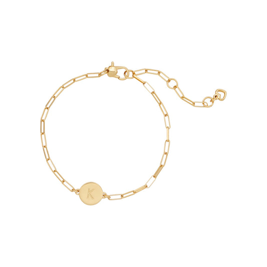 KATE SPADE New York Initial Chain Bracelet in Gold K