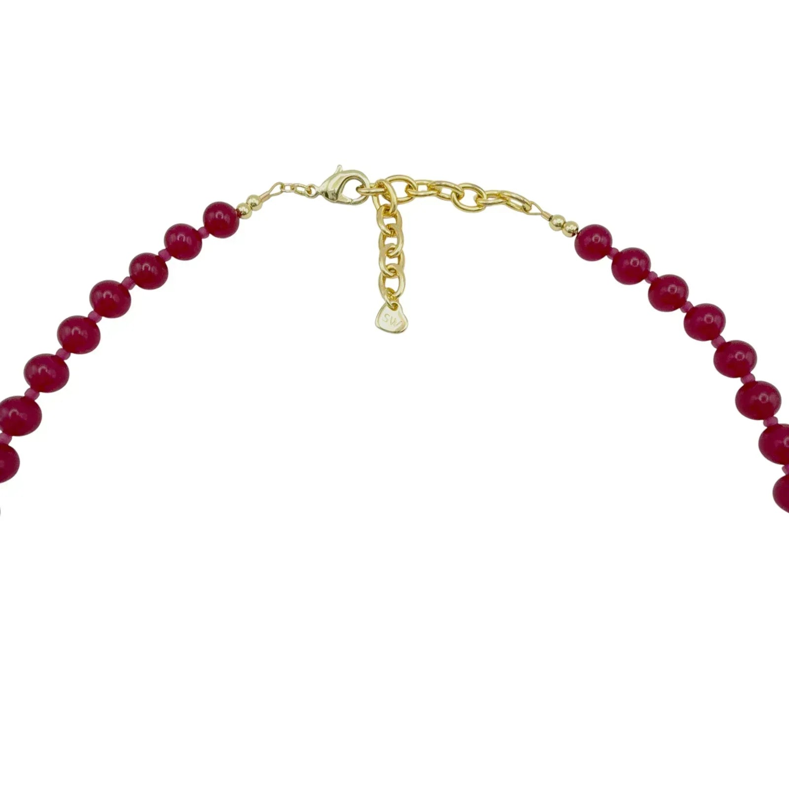 THE SILVER WREN Rylen Beaded Necklace in Pink and Amazonite - flyKAMP