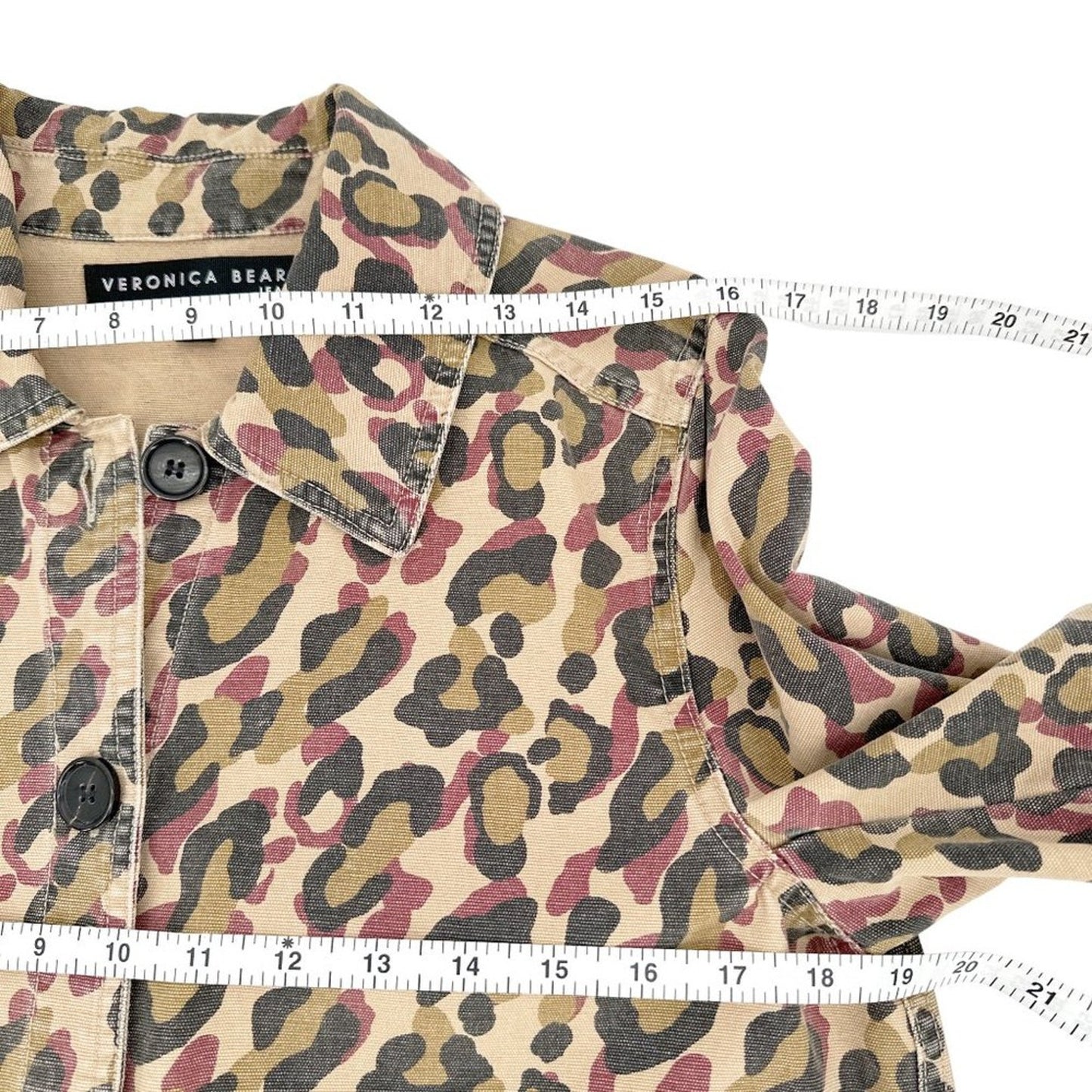 VERONICA BEARD Mercer Leopard Print Jacket S