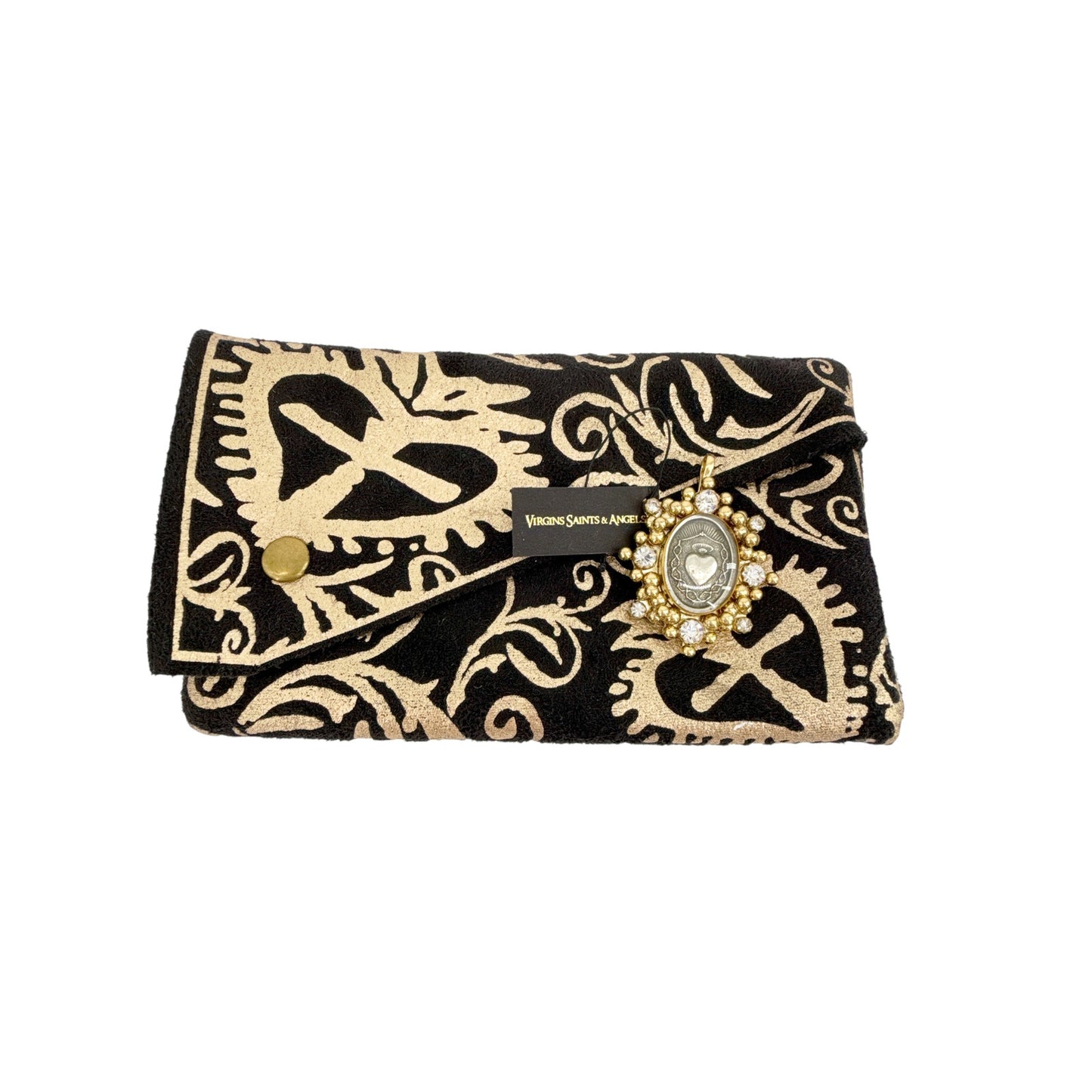 VIRGINS SAINTS & ANGELS VSA Oval Cloister Sacred Heart Medallion in Gold