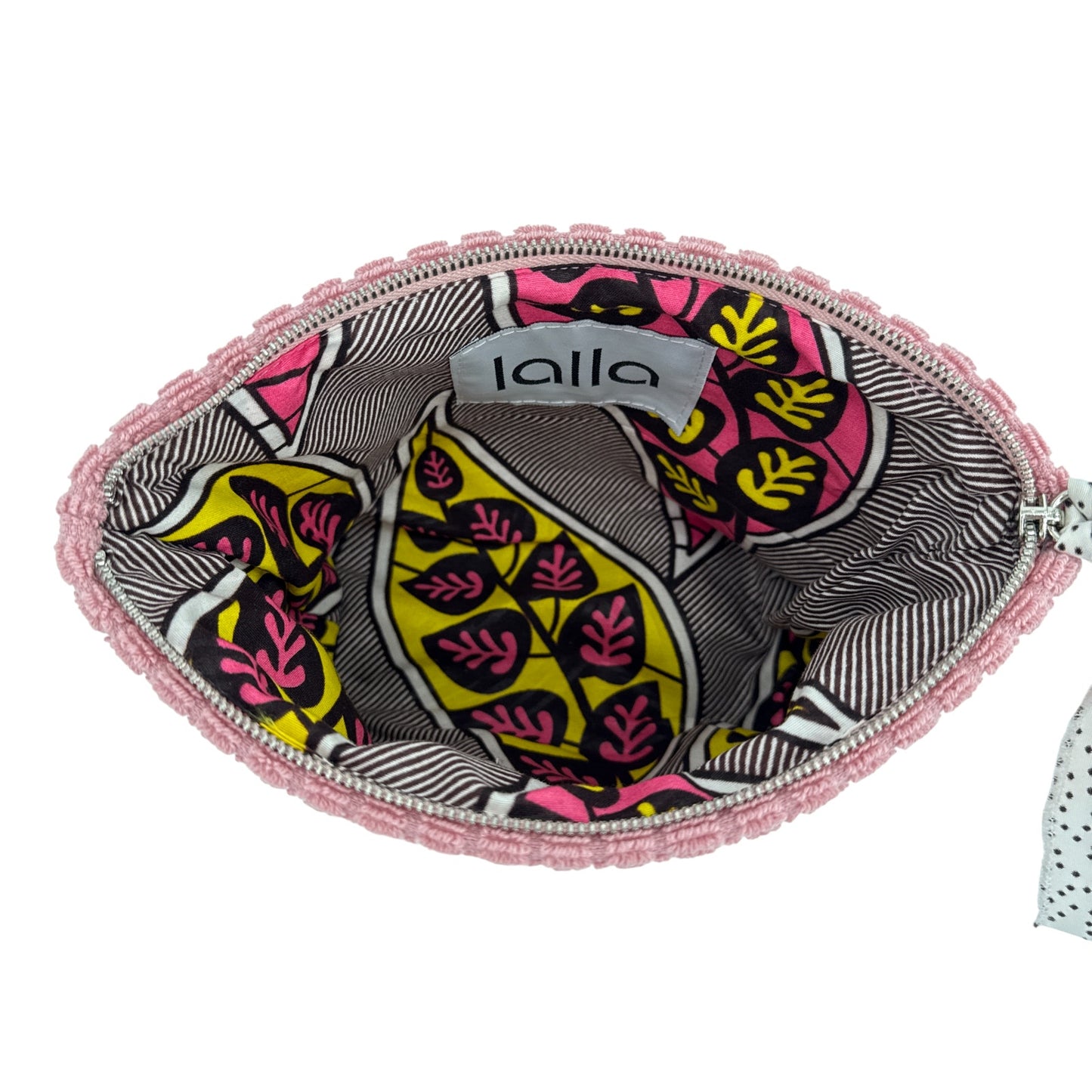 LALLA Marrakech Petit Walakin Eponge Clutch in Blush Pink