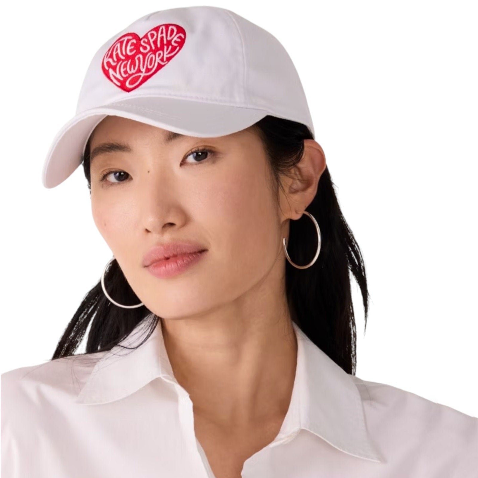 KATE SPADE New York Heart Script Baseball Cap Kate Spade New York