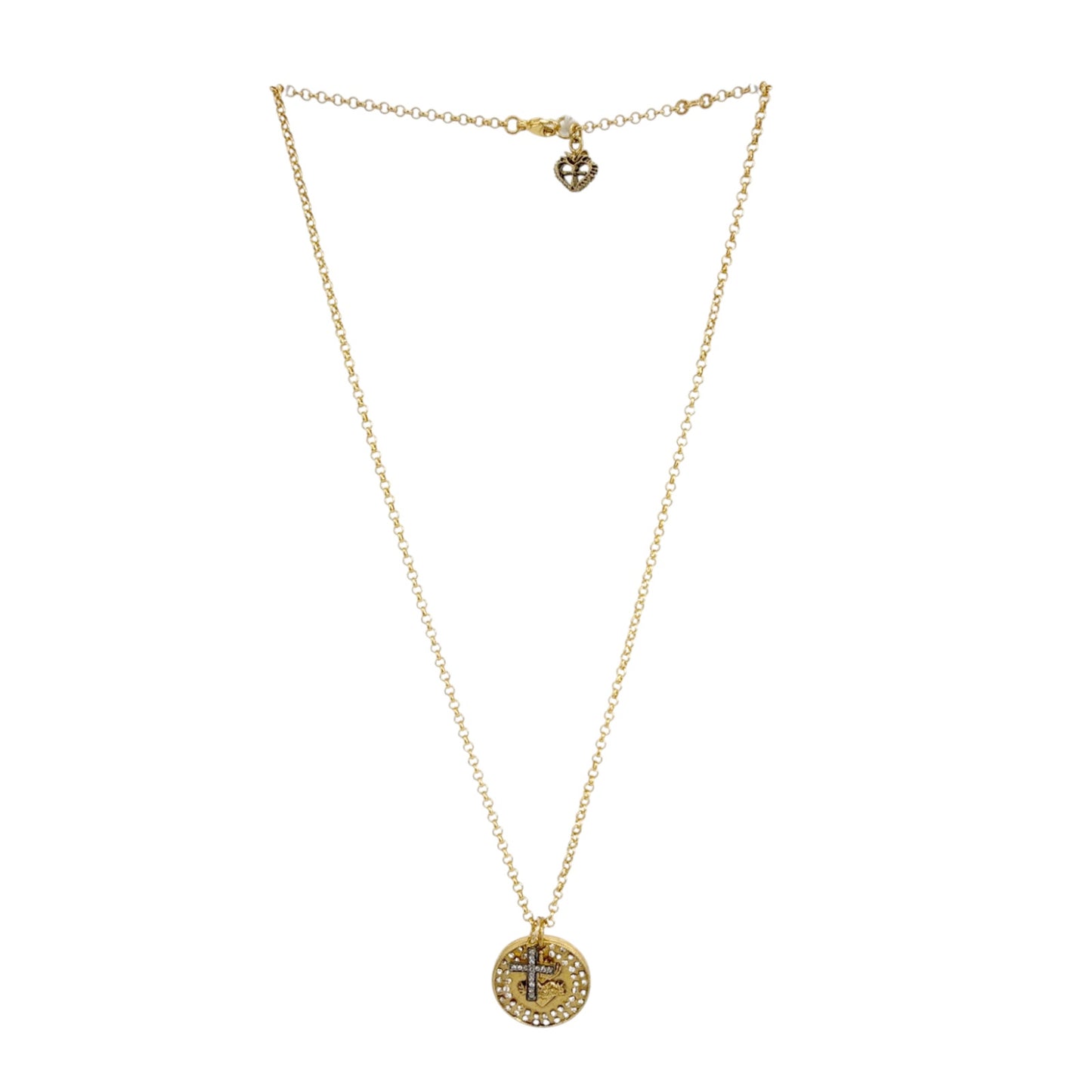 VIRGINS SAINTS & ANGELS VSA Sacred Heart Relic Charm Necklace