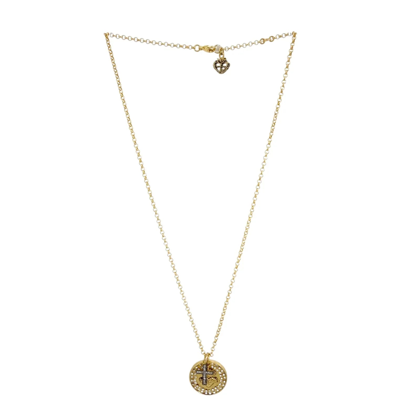 VIRGINS SAINTS & ANGELS VSA Sacred Heart Relic Charm Necklace - flyKAMP