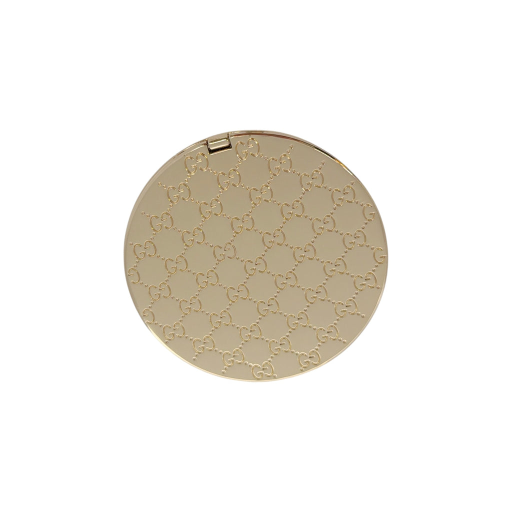 GUCCI Parfums GG Embossed Compact Double-Sided Mirror in Gold Gucci