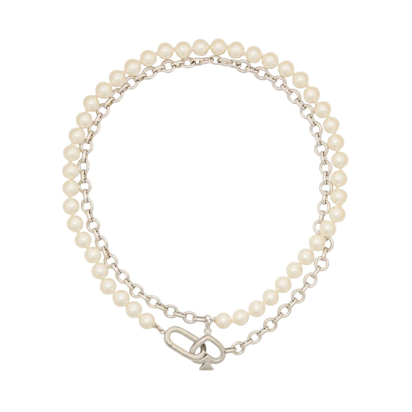 KATE SPADE New York Statement Spade Pearl Wrap Necklace