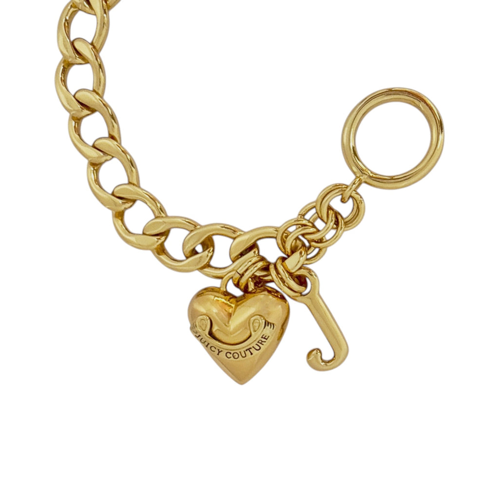 JUICY COUTURE Starter Charm Bracelet in Gold Vintage & NEW Juicy Couture