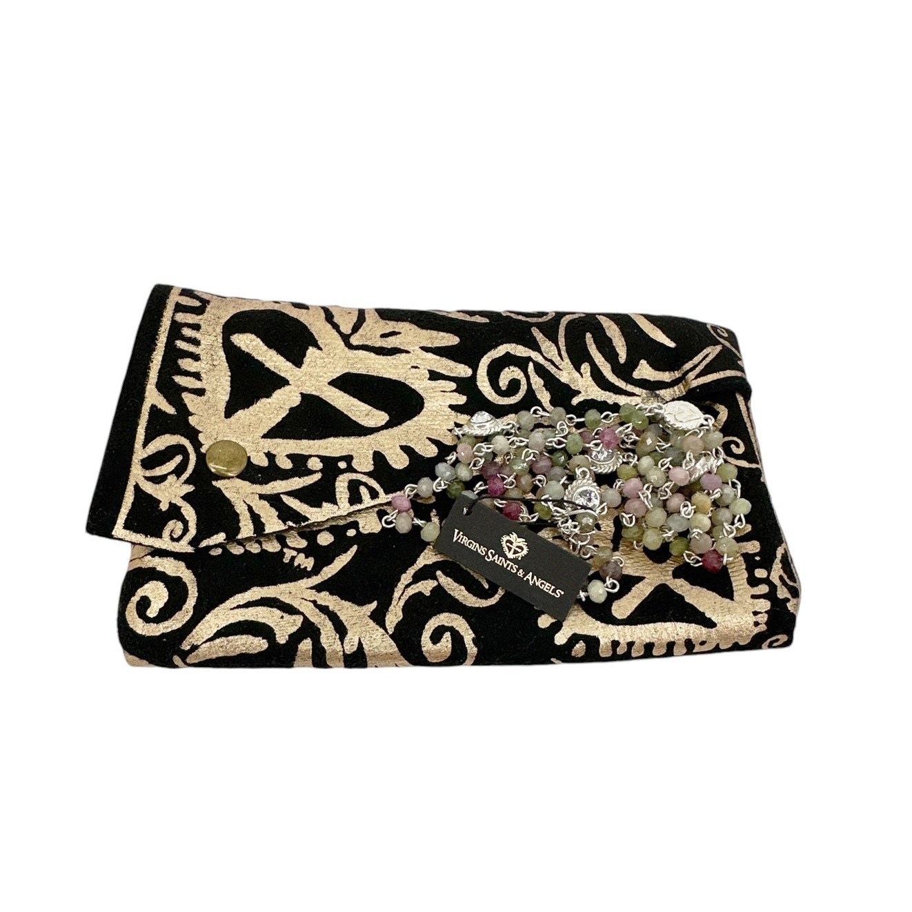 VIRGINS SAINTS & ANGELS VSA Wrap 6mm Precious Sapphire Beads in Silver