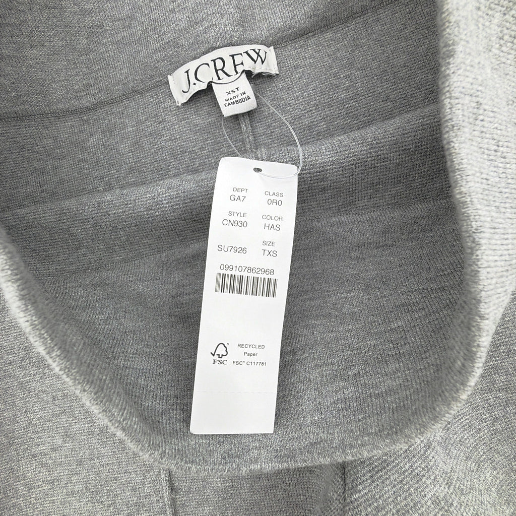 J.CREW New Delaney Kickout Sweater Pant in Heather Ash XST J.CREW