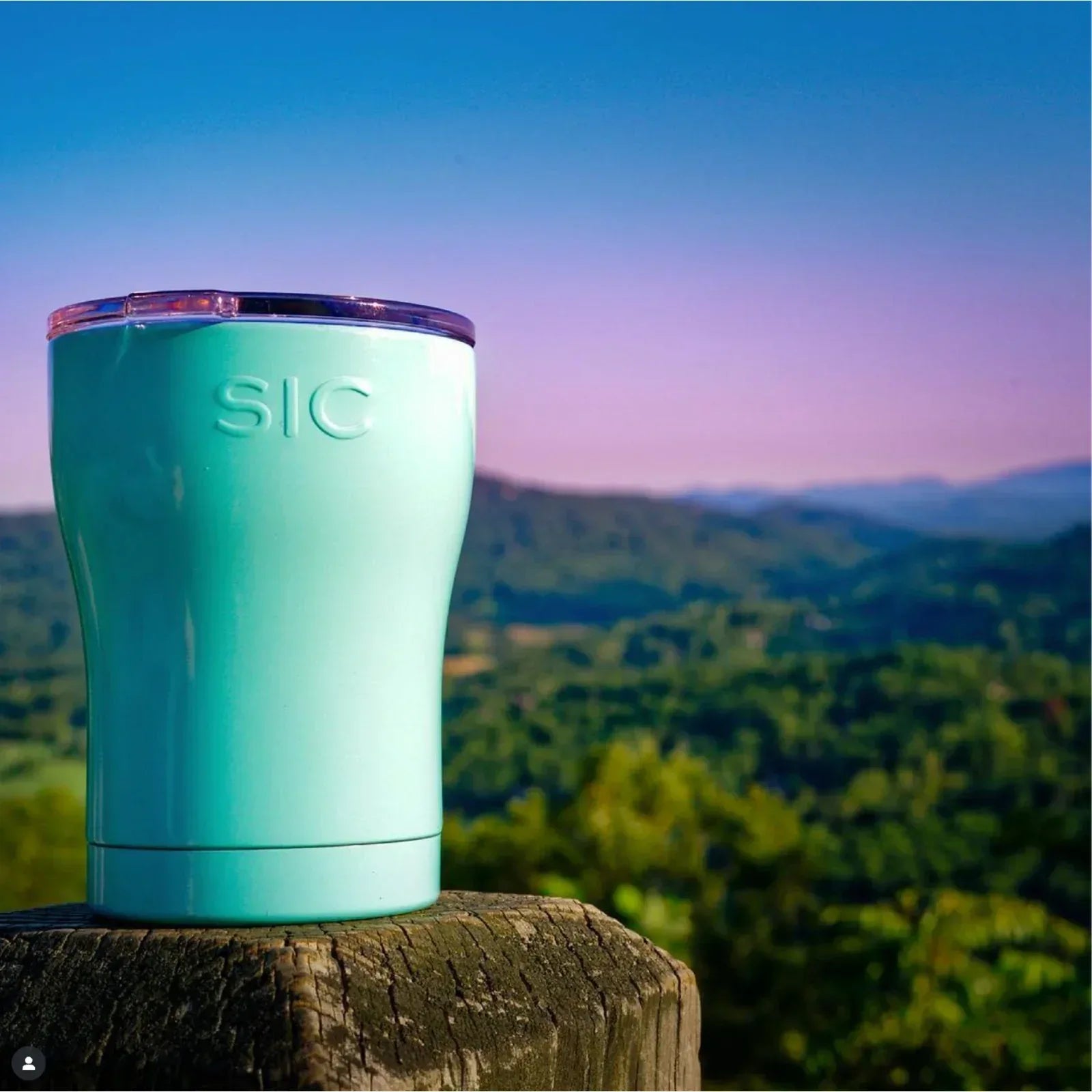 SIC Seriously Ice Cold 12 oz Tumbler in Seafoam Blue - flyKAMP