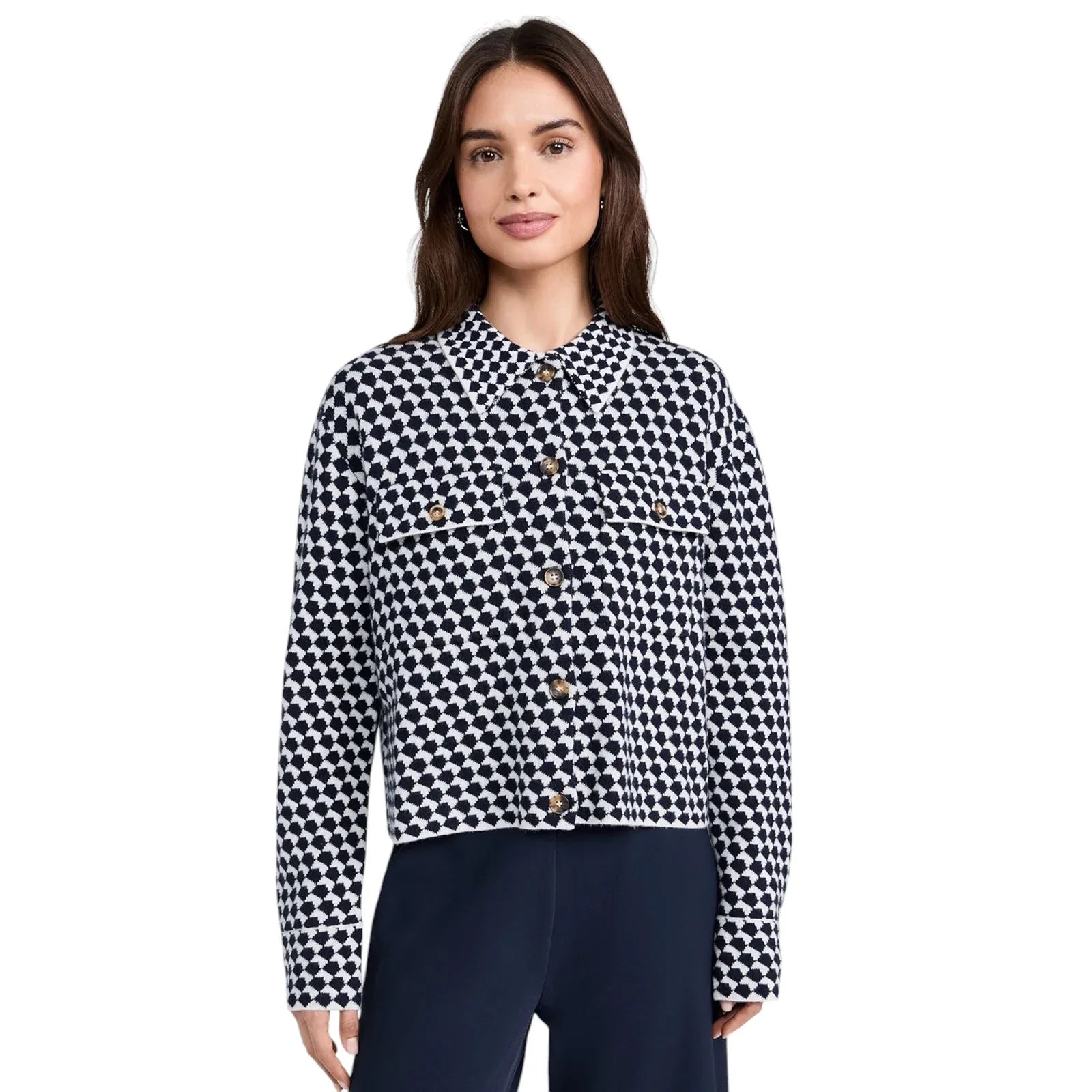 LA LIGNE Patterned Cropped Jane Jacket S - flyKAMP