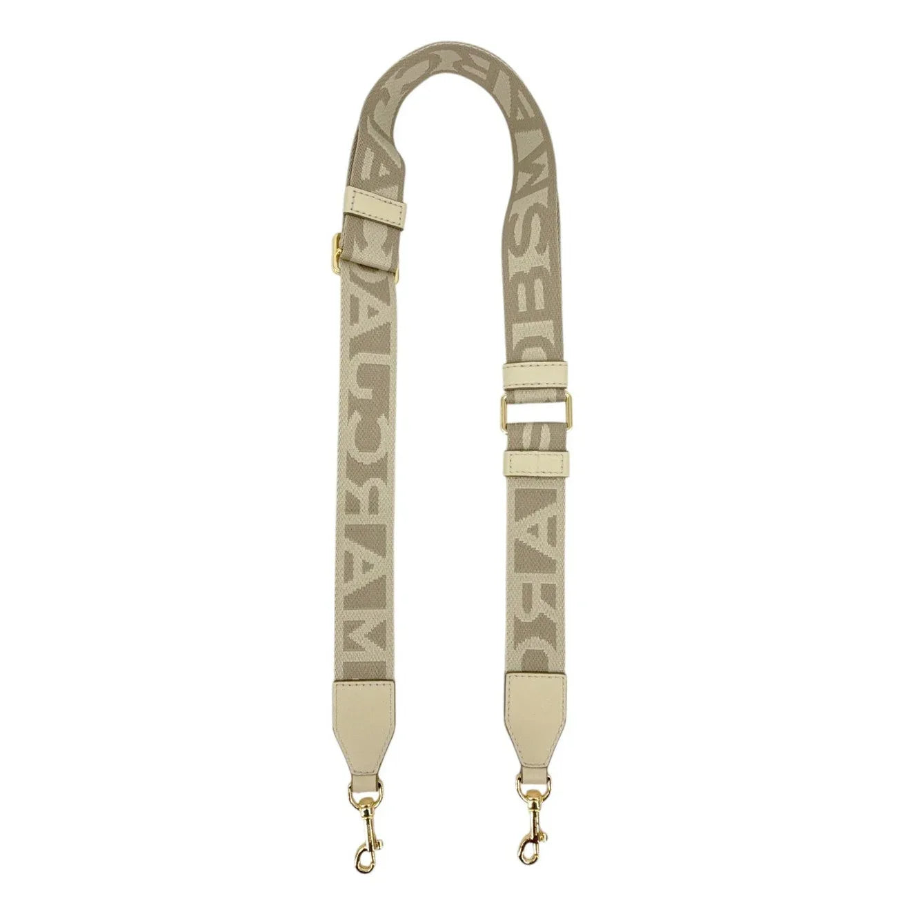 MARC JACOBS The Thin Outline Logo Webbing Strap - flyKAMP