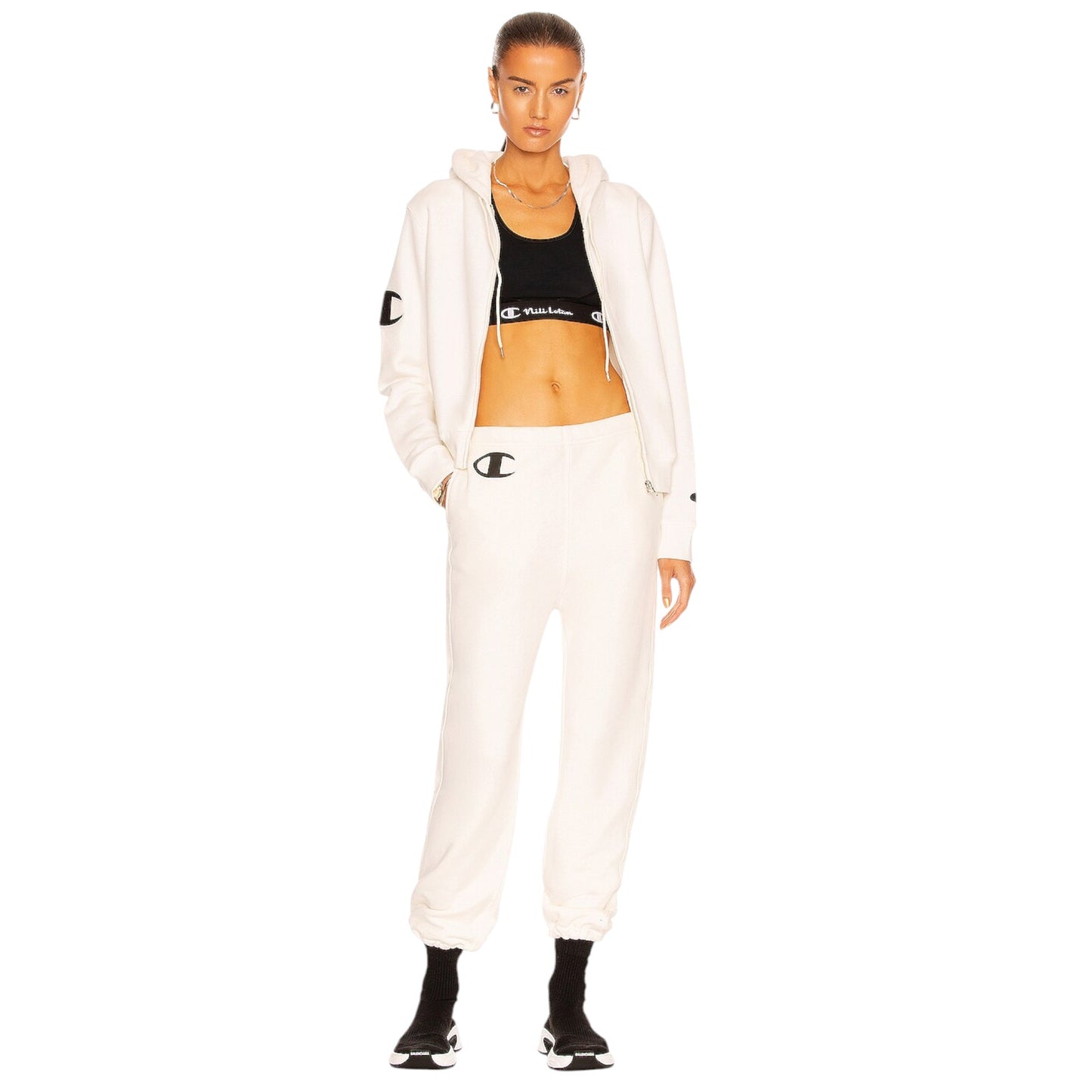 NILI LOTAN x CHAMPION Jogger in Vintage White S