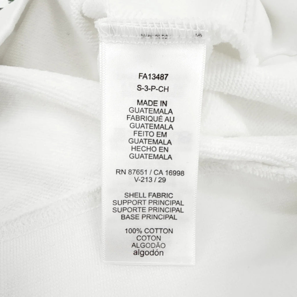 LACOSTE Classic Fit Crewneck Sweatshirt in White S - flyKAMP
