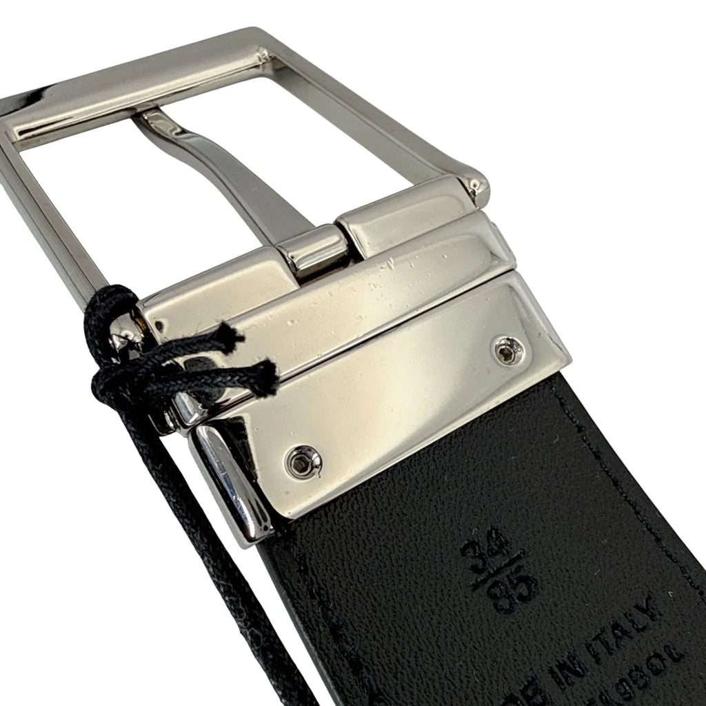 BURBERRY Louis 35mm Reversible Buckle Giant Check E-Canvas Belt 85|34 - flyKAMP