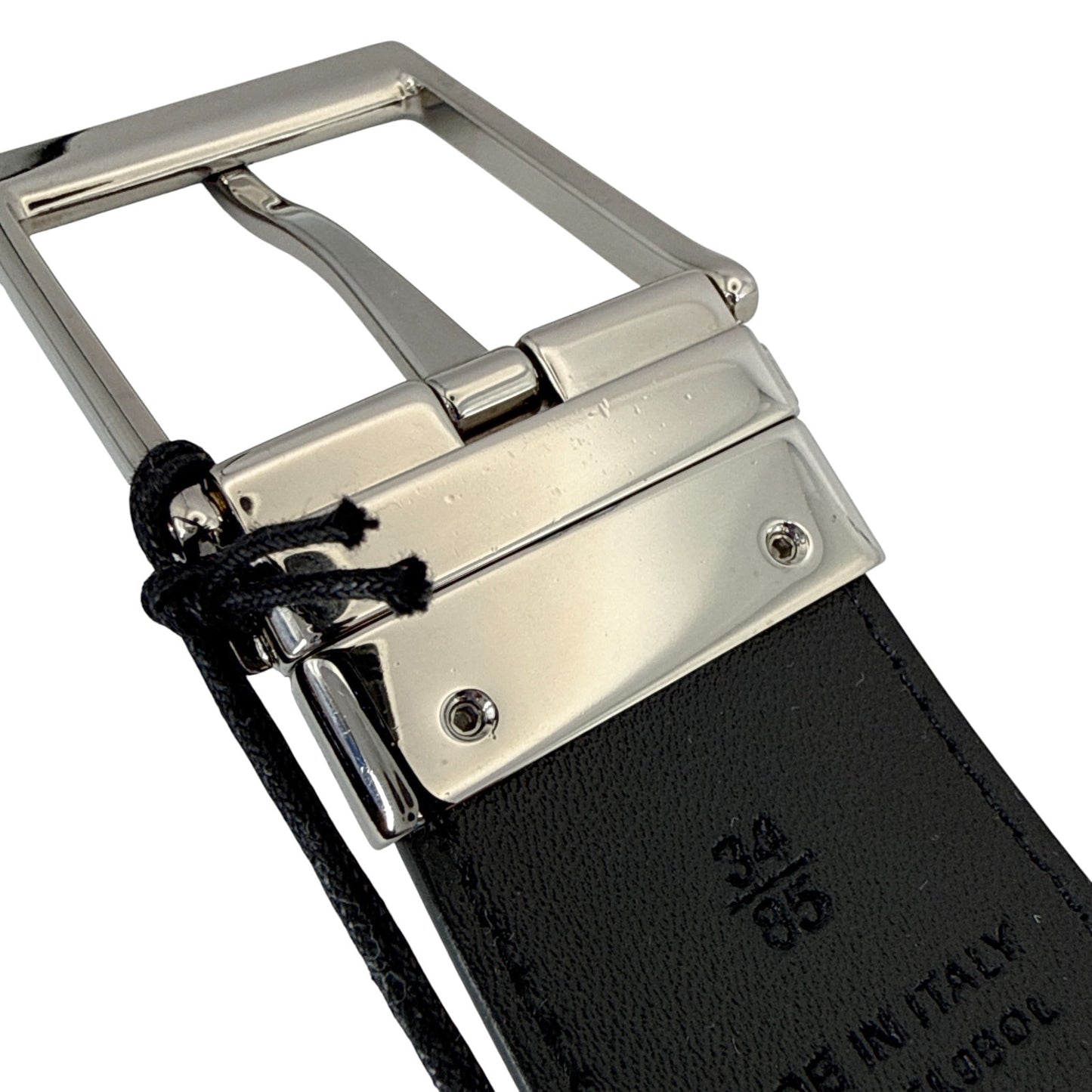 BURBERRY Louis 35mm Reversible Buckle Giant Check E-Canvas Belt 85|34