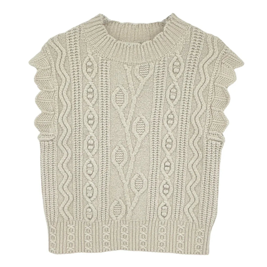 SANDRO Moise Cable Knit Vest XS - flyKAMP