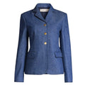 TORY BURCH Raw Denim Blazer in Unwashed Rinse 4|S - flyKAMP