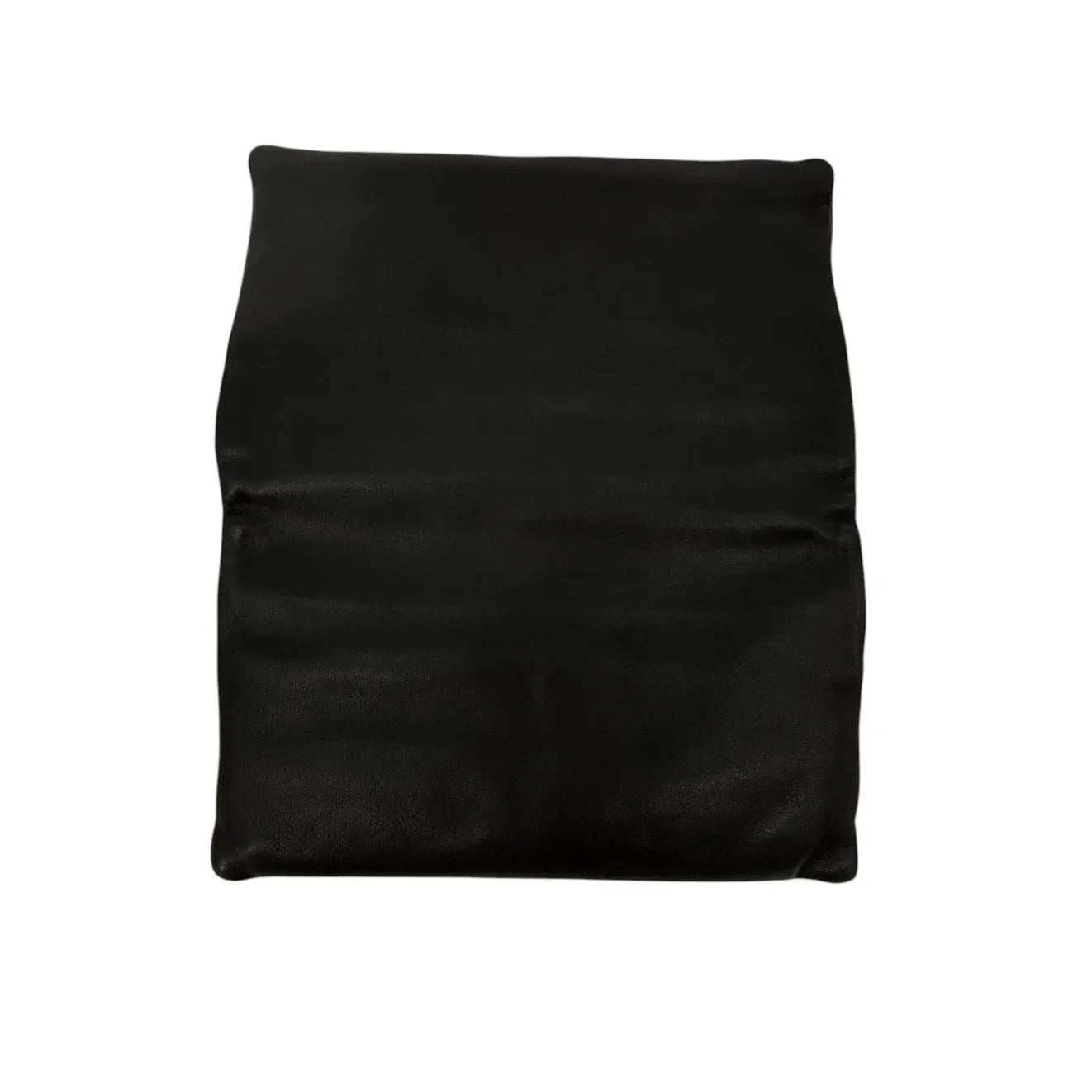 ANN TAYLOR Nappa Leather Foldover Clutch Bag in Black - flyKAMP