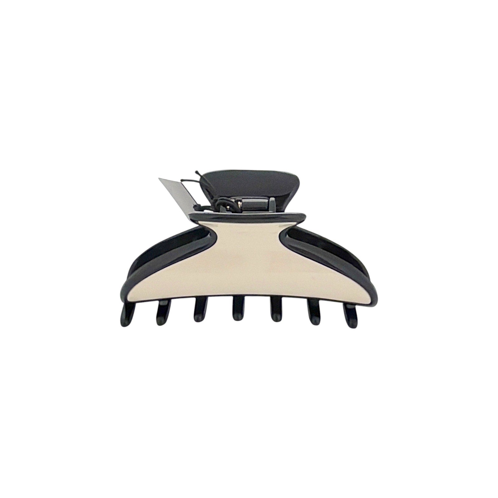 FRANCE LUXE Maybell Claw Clip in Black & Ivory France Luxe